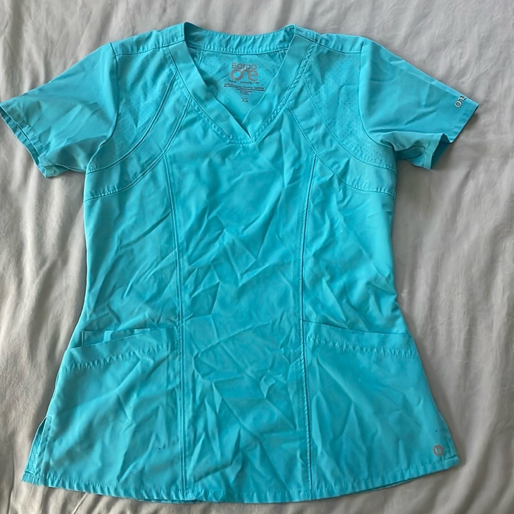 Teal Scrub Top